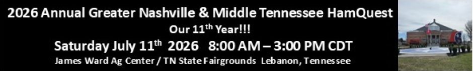 2026 Greater Nashville & Middle TN HamQuest